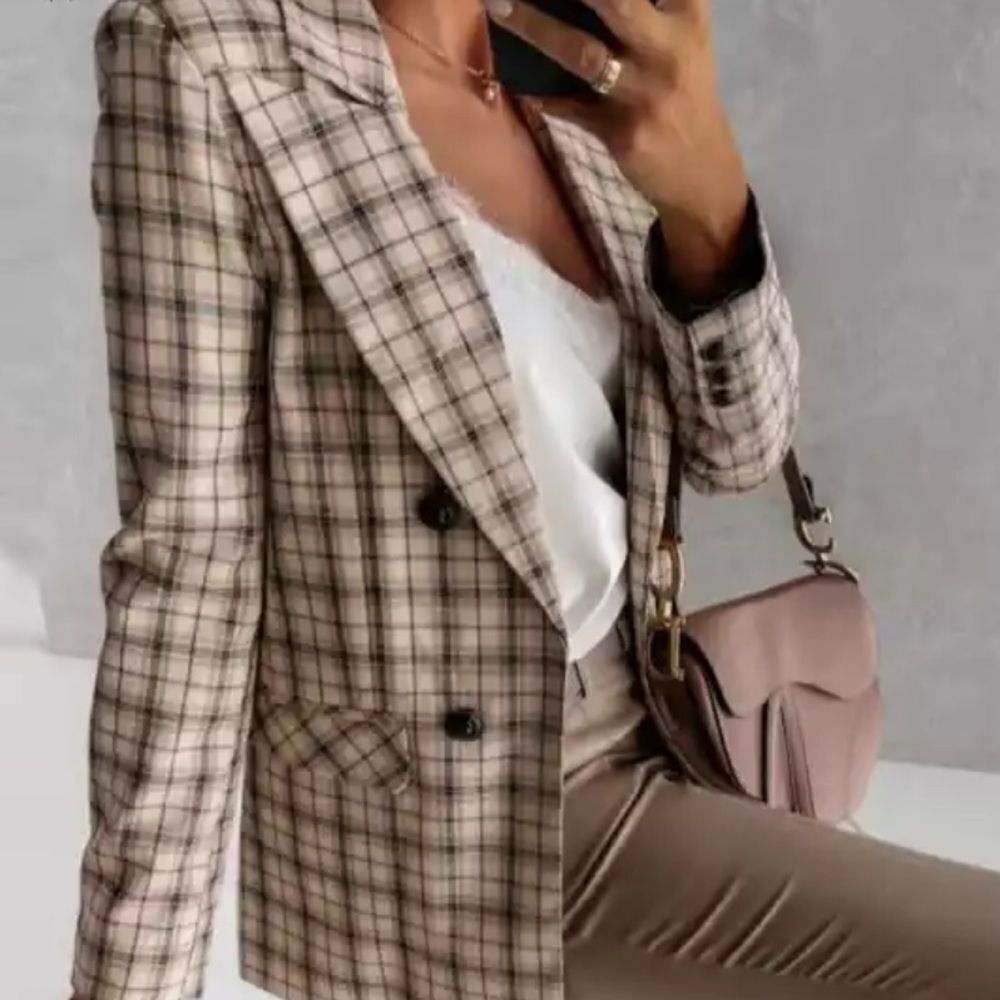 Plaid Blazer 